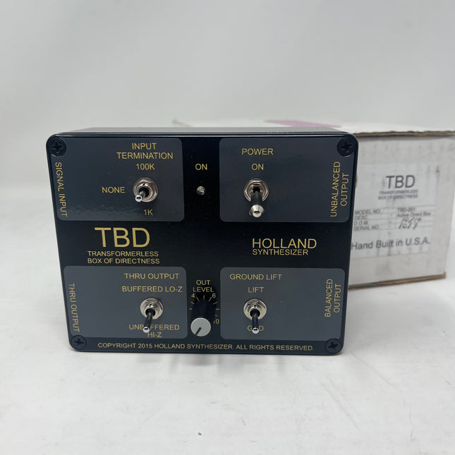 Holland Synthesizer  - TBD (Transformerless Box of Directness)